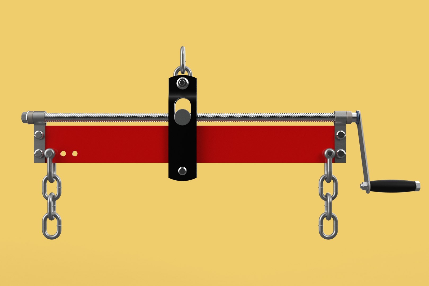ENGINE HOIST LIFT CRANE BALANCER ENGINE LOAD LEVELER CHAINS HOOK 3D ...