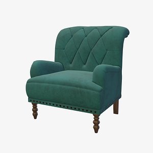 3D glb ARMCHAIR for AR-VR-Game prop in 5 color Variations model
