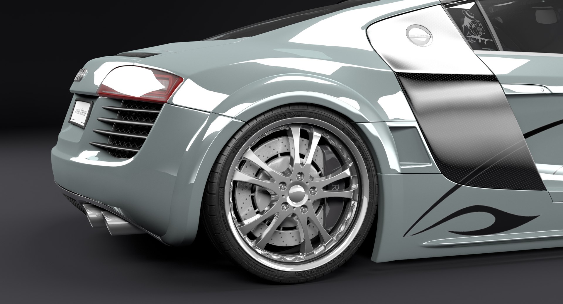 3d audi r8 custom car