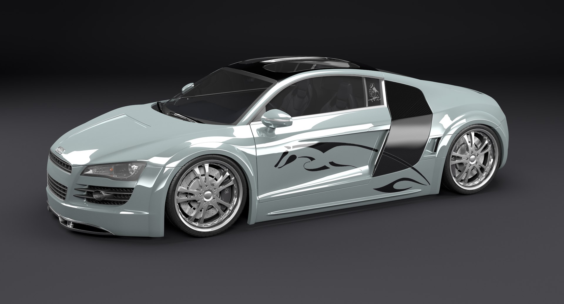 3d audi r8 custom car