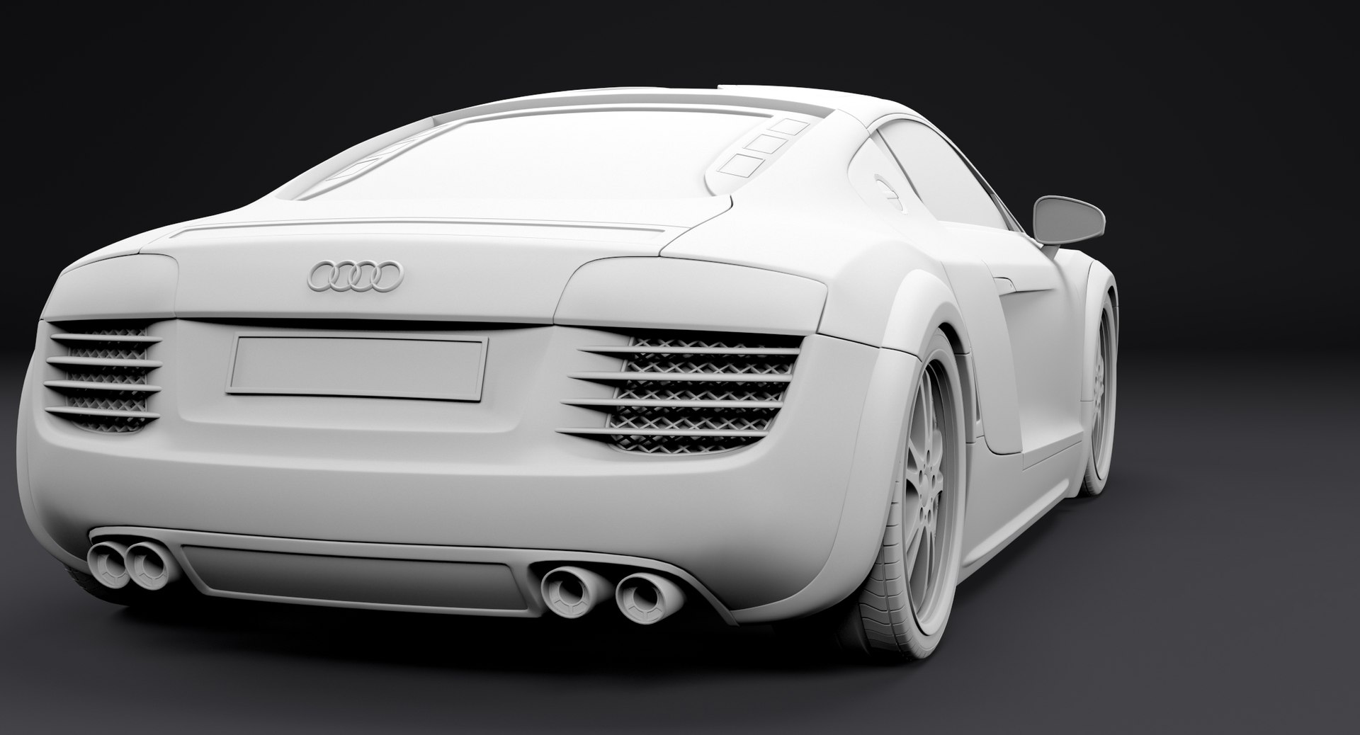 3d audi r8 custom car