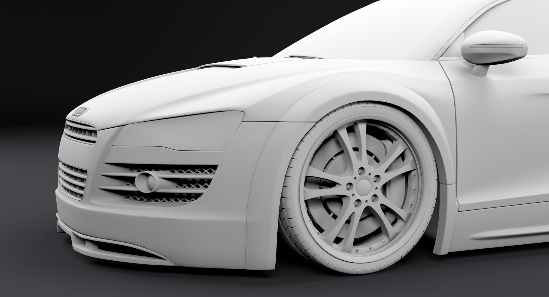 3d audi r8 custom car