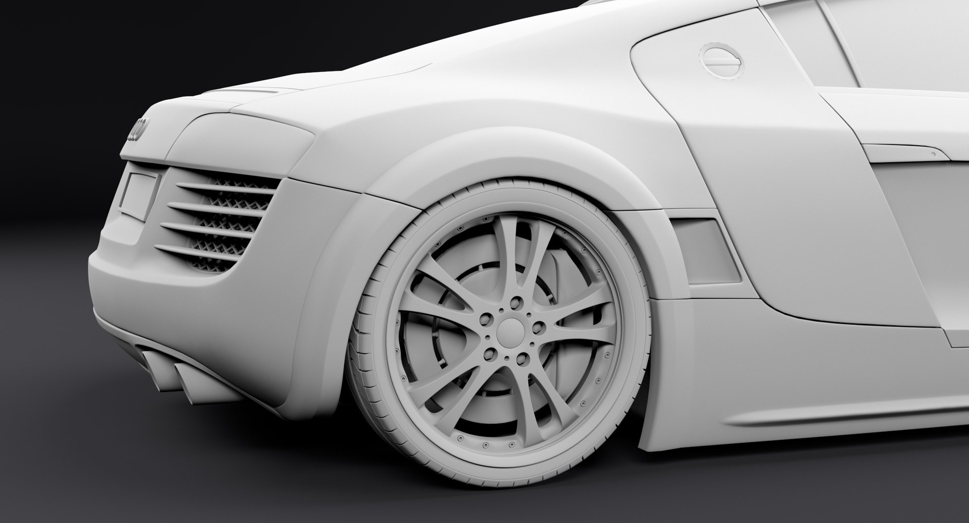 3d audi r8 custom car