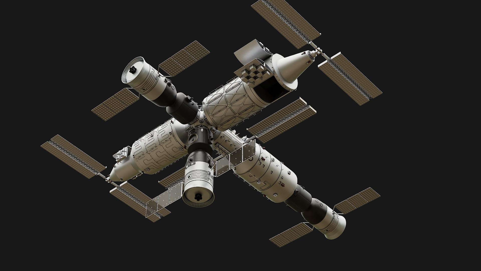 3D model Tiangong Space Station https://p.turbosquid.com/ts-thumb/1b/iFSKUN/cF/0020/jpg/1629314962/1920x1080/fit_q87/130f24925c606090efa7b7642064b09dd61033ad/0020.jpg
