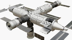 3D model Tiangong Space Station
