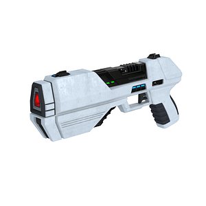 3D sci-fi handgun pb 17 model