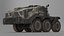 Camion militare di fantascienza sporco
