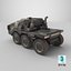 Camion militare di fantascienza sporco