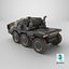 Camion militare di fantascienza sporco
