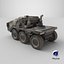 Camion militare di fantascienza sporco