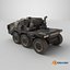 Camion militare di fantascienza sporco