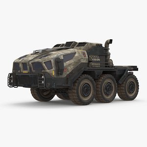 Sci Fi Military Truck Dirty