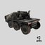 Camion militare di fantascienza sporco