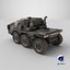 Camion militare di fantascienza sporco