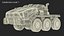 Camion militare di fantascienza sporco