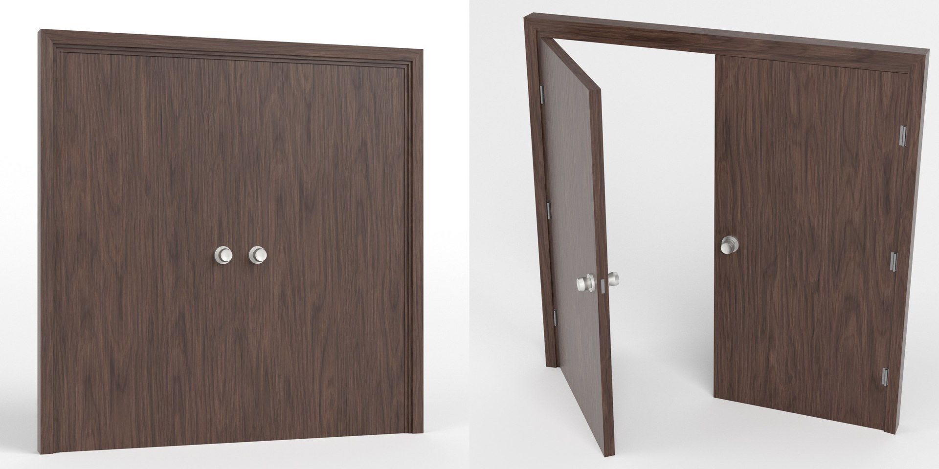 3ds Double Flush Door