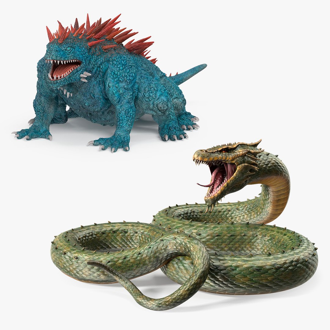 Fantasy Creatures Collection 3D model preview
