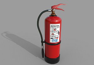 Fire Extinguisher with warnings