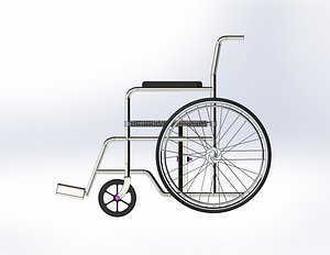 3D Traditional Wheel Chair