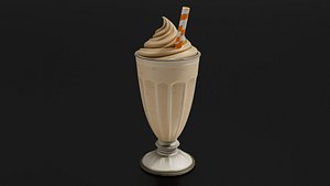 3D Food Smoothies - Milkshakes Oatmeal Smoothie model