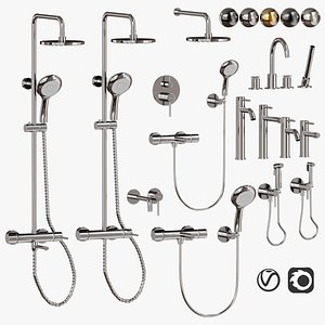Cezares Relax faucet set 3D
