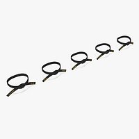 Black Martial Arts Waist Obi Belts Set