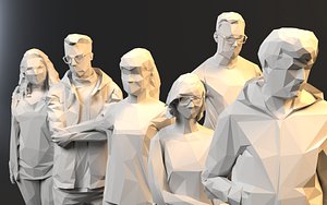 VectorPeople Sixpack 001 rigged