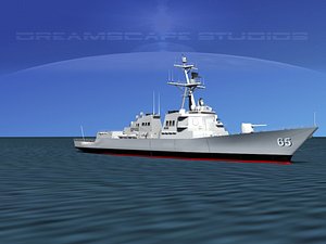 3d 3ds ship arleigh burke class