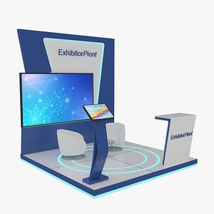 exhibition booth 2x2 idea 3D