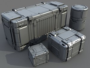 3d model science container