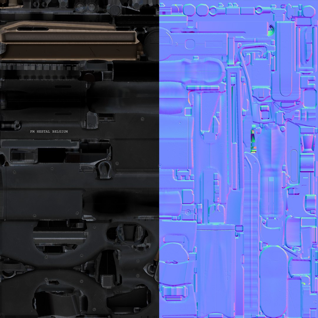 Small Weapon Pack vol 02 - Low Poly Mobile Ready model https://p.turbosquid.com/ts-thumb/1c/8YBX6e/HV/p90_tex/png/1731628880/1920x1080/fit_q87/a5c9a595046bee69d1c965892aa0c3169e907142/p90_tex.jpg
