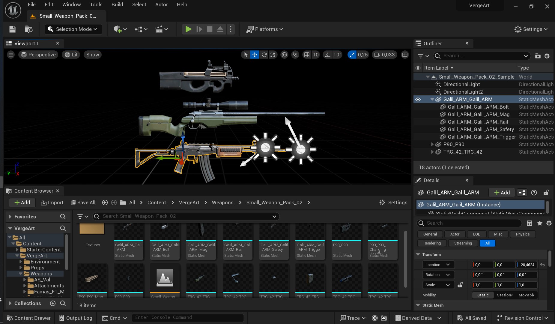 Small Weapon Pack vol 02 - Low Poly Mobile Ready model https://p.turbosquid.com/ts-thumb/1c/8YBX6e/U4/unreal_scene/png/1731630619/1920x1080/fit_q87/520be9380c201407c5008bda2779c03bd648a75e/unreal_scene.jpg