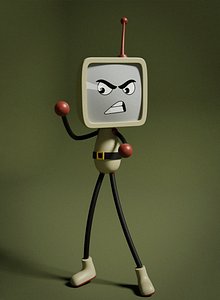 Tv Character 3D model