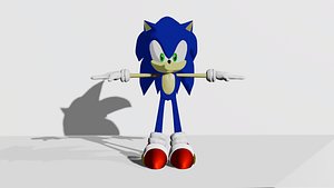 Sonic The hedgehog 3D Model model