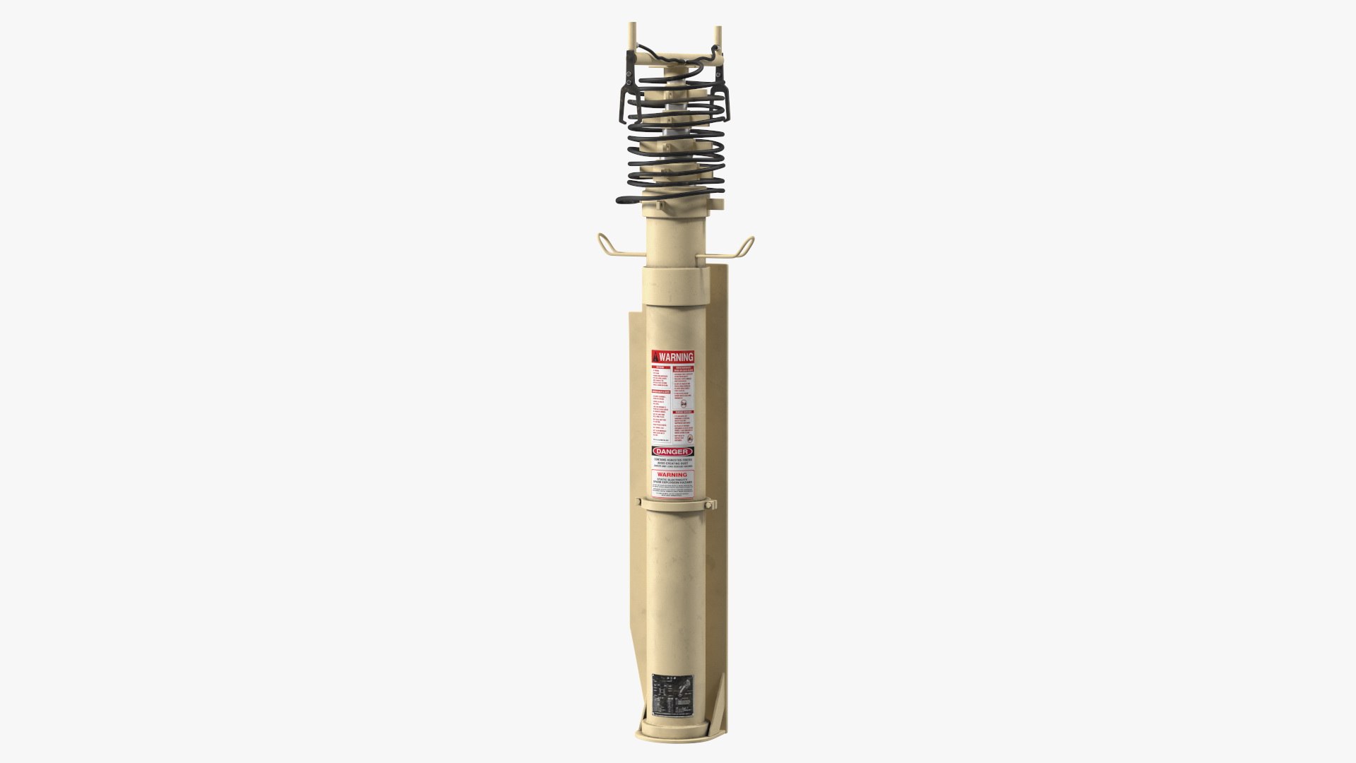 Iron Dome Antenna Rigged 3D model preview