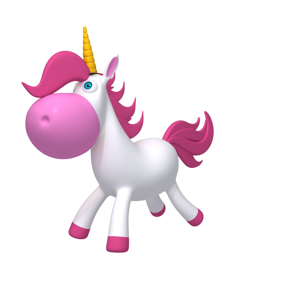 3D unicorn cartoon model - TurboSquid 1536389