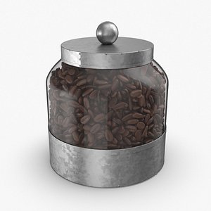 3D glass food canisters - model