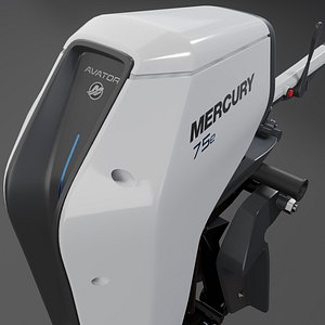 3D Mercury Avator 75e Motor 3D model