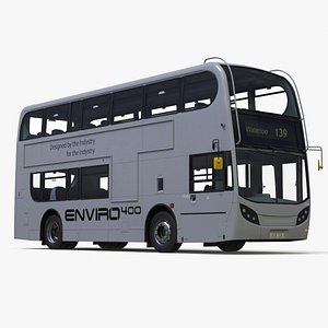 Enviro400 Double Decker Bus Simple Interior 3D