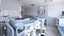 Hospital Patient Ward Room 4 model