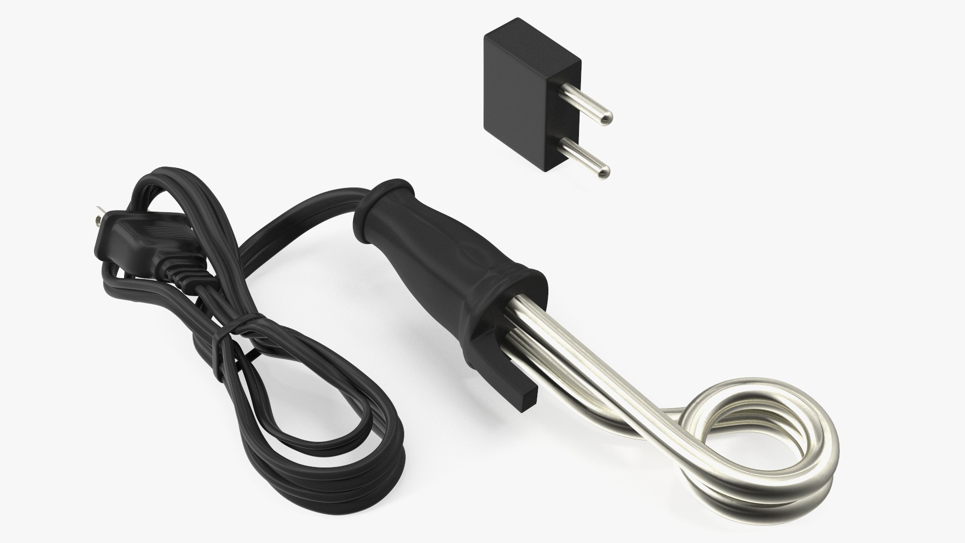 Black Immersion Water Heater 3D model preview