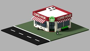Coffee House Low Poly