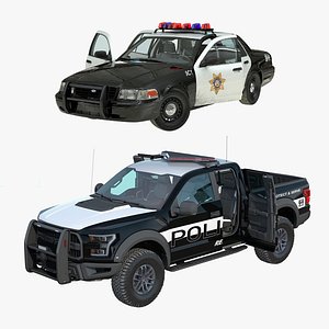 Ford Police Cars Rigged Collection