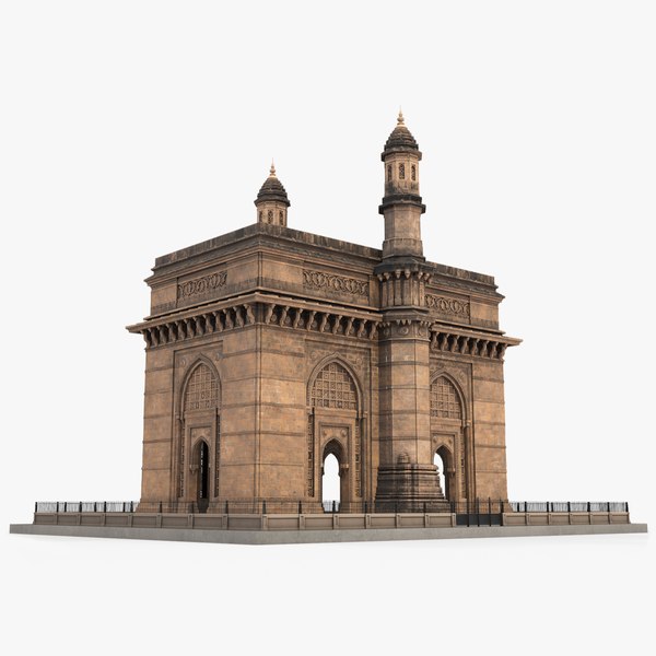 modelo 3d Edificio emblemático fortificado con cúpulas gemelas ...