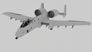 3D Fairchild Republic A-10 Thunderbolt