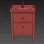 IKEA HEMNES RATTVIKEN Mobile lavabo con 2 cassetti