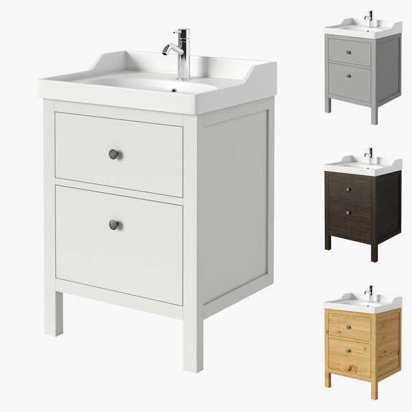 3d Ikea Hemnes Rattviken Sink Cabinet, Ikea Vanity Cabinets