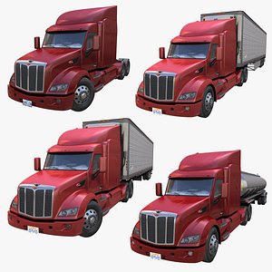 3D Peterbilt 579 model