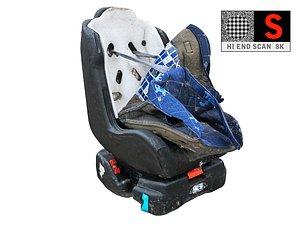 Garbage Car seat 8K game ready