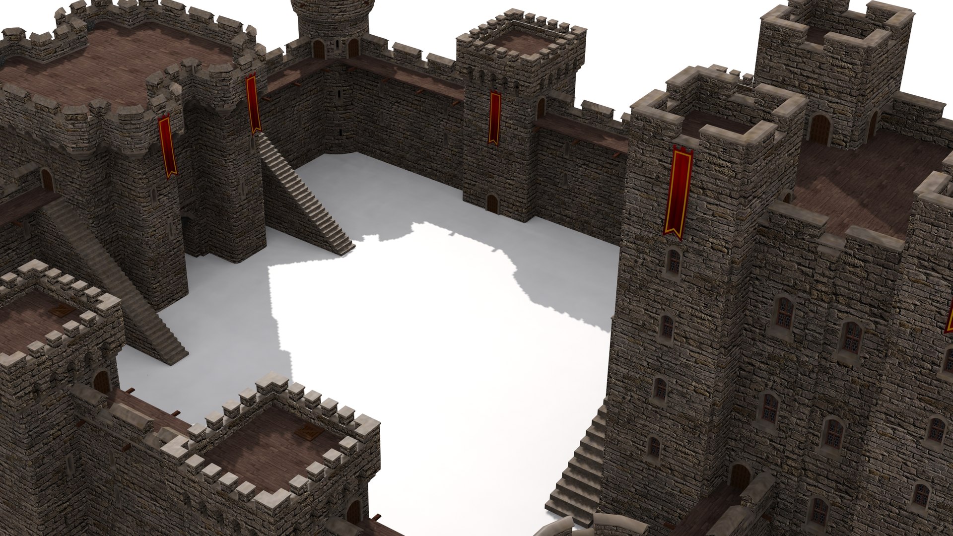 3D High Detail Castle Model - TurboSquid 1722014